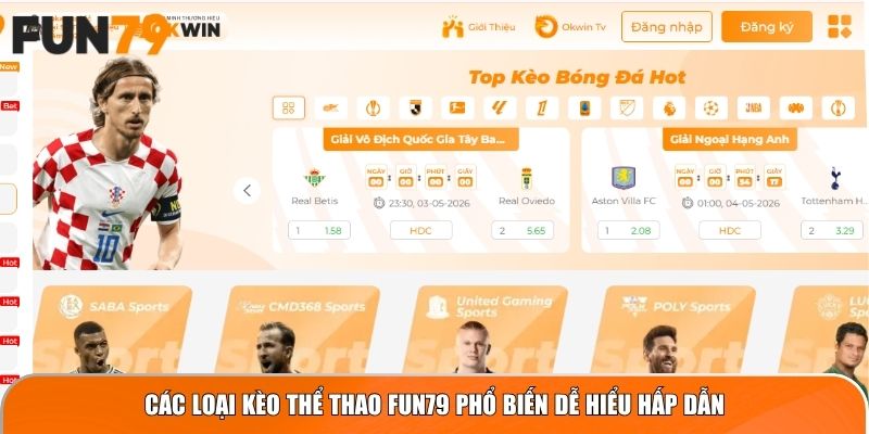 Các loại kèo thể thao Fun79 phổ biến dễ hiểu hấp dẫn